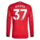 Manchester United Mainoo 37 Thuisshirt 2025-2026 L/S Voetbaltenue