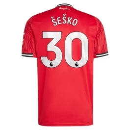 Manchester United Šeško 30 Thuisshirt 2025-2026 Voetbaltenue