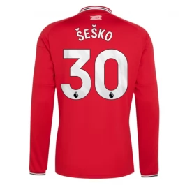 Manchester United Šeško 30 Thuisshirt 2026-2027 Lange Mouwen