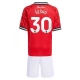 Manchester United Šeško 30 Thuisshirt Kids 2025-2026 Voetbaltenue