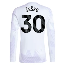 Manchester United Šeško 30 Uitshirt 2025-2026 L/S Voetbaltenue