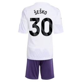 Manchester United Šeško 30 Uitshirt Kids 2025-2026 Voetbaltenue