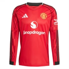 Manchester United Thuisshirt 2025-2026 L/S Voetbaltenue Manchester United Thuisshirt 2025-2026 L/S Voetbaltenue