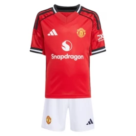 Manchester United Thuisshirt Kids 2025-2026 Voetbaltenue