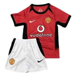 Manchester United Thuisshirt Kids Retro 2002-2003 Voetbaltenue