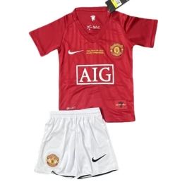 Manchester United Thuisshirt Kids Retro 2007-2008 Voetbaltenue
