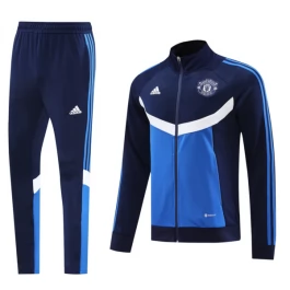 Manchester United Trainingsjackpakken 2024-25 - Blauw Wit