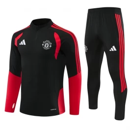 Manchester United Trainingspak 2026-27 - 1-4 Zip Zwart Rood