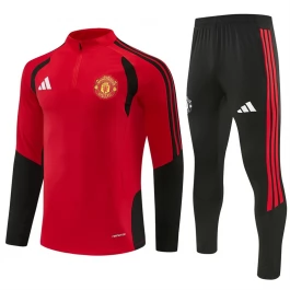 Manchester United Trainingspak 2026-27 Kind - 1-4 Zip Rood