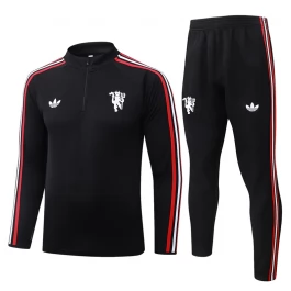 Manchester United Trainingspak 2026-27 Kind - 1-4 Zip Zwart