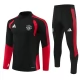 Manchester United Trainingspak 2026-27 Kind - 1-4 Zip Zwart Rood