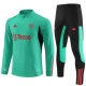 Manchester United Trainingspakken 2023-24 - 1-4 Zip Groen