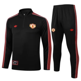 Manchester United Trainingspakken 2025-26 - 1-4 Zip Zwart