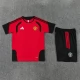 Manchester United Trainingsshirt en Shorts 2026-27 Kind Rood
