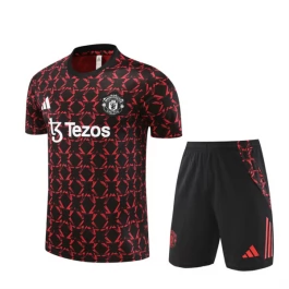 Manchester United Trainingsshirt Pakken 2024-25 - Shorts Rood Zwart