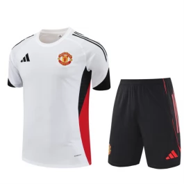 Manchester United Trainingsshirt Pakken 2025-26 - Shorts Wit