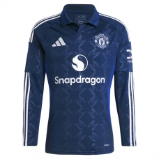 Manchester United Uitshirt 2024-2025 L/S Voetbaltenue