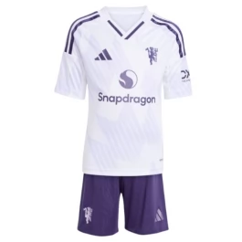 Manchester United Uitshirt Kids 2025-2026 Voetbaltenue
