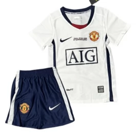 Manchester United Uitshirt Kids Retro 2008-2009 Voetbaltenue