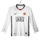 Manchester United Uitshirt Retro 2008-2009 L/S Voetbaltenue