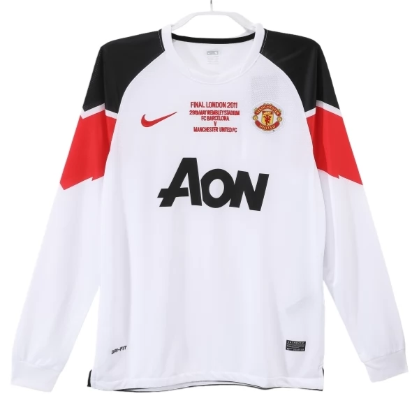 Manchester United Uitshirt Retro 2010-2011 L/S Voetbaltenue Manchester United Uitshirt Retro 2010-2011 L/S Voetbaltenue