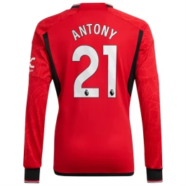 Manchester United Voetbaltenue Antony 21 2023-2024 Thuisshirt - L/S