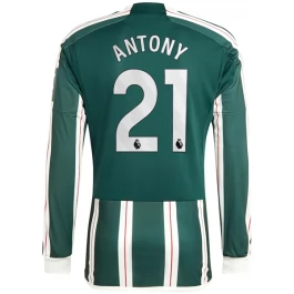 Manchester United Voetbaltenue Antony 21 2023-2024 Uitshirt - L/S