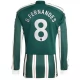 Manchester United Voetbaltenue B.Fernandes 8 2023-2024 Uitshirt - L/S