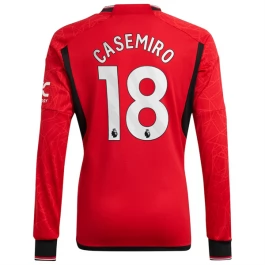 Manchester United Voetbaltenue Casemiro 18 2023-2024 Thuisshirt - L/S