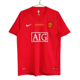 Manchester United Voetbaltenue Champions League Final Retro 2007-2008 Thuisshirt