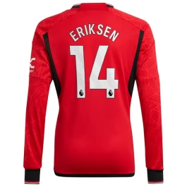 Manchester United Voetbaltenue Eriksen 14 2023-2024 Thuisshirt - L/S