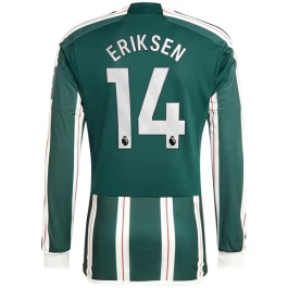 Manchester United Voetbaltenue Eriksen 14 2023-2024 Uitshirt - L/S