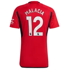 Manchester United Voetbaltenue Malacia 12 2023-2024 Thuisshirt