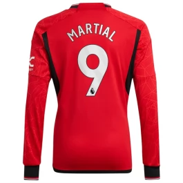 Manchester United Voetbaltenue Martial 9 2023-2024 Thuisshirt - L/S