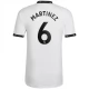 Manchester United Voetbaltenue Martinez 6 2022-2023 Uitshirt