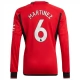 Manchester United Voetbaltenue Martinez 6 2023-2024 Thuisshirt - L/S