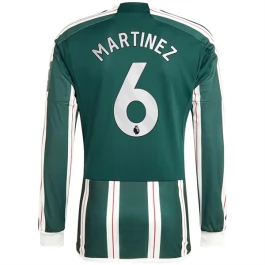 Manchester United Voetbaltenue Martinez 6 2023-2024 Uitshirt - L/S
