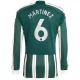 Manchester United Voetbaltenue Martinez 6 2023-2024 Uitshirt - L/S