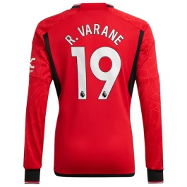 Manchester United Voetbaltenue R.Varane 19 2023-2024 Thuisshirt - L/S
