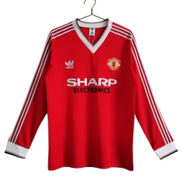 Manchester United Voetbaltenue Retro 1983-1984 Thuisshirt - L/S