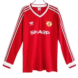 Manchester United Voetbaltenue Retro 1986-1988 Thuisshirt - L/S