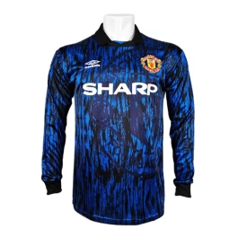 Manchester United Voetbaltenue Retro 1992-1993 Uitshirt - L/S