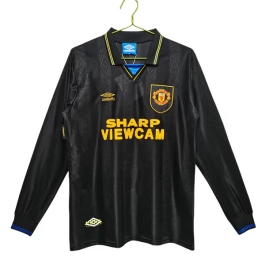 Manchester United Voetbaltenue Retro 1993-1994 Uitshirt - L/S