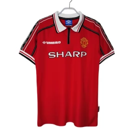 Manchester United Voetbaltenue Retro 1998-1999 Thuisshirt