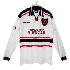 Manchester United Voetbaltenue Retro 1998-1999 Uitshirt - L/S