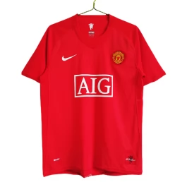 Manchester United Voetbaltenue Retro 2007-2008 Thuisshirt