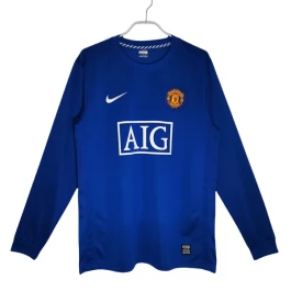 Manchester United Voetbaltenue Retro 2008-2009 Third Shirt - L/S
