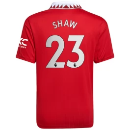Manchester United Voetbaltenue Shaw 23 2022-2023 Thuisshirt