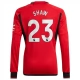 Manchester United Voetbaltenue Shaw 23 2023-2024 Thuisshirt - L/S