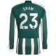 Manchester United Voetbaltenue Shaw 23 2023-2024 Uitshirt - L/S